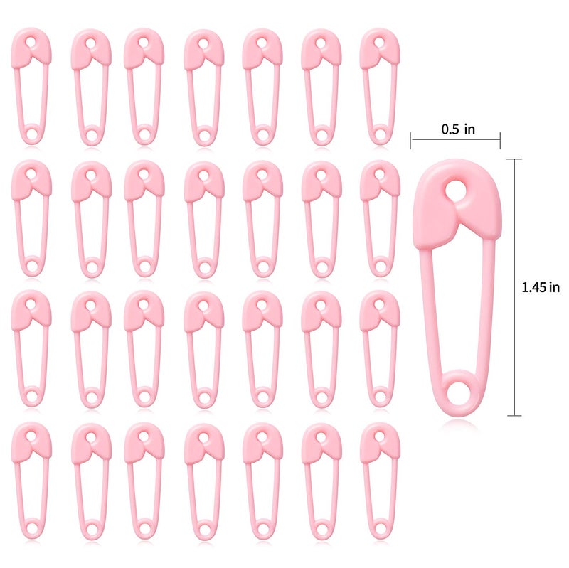 JUXINGDAZYF 144 Pieces of Plastic Safety Pin Girl Baby Shower Preferred Charm (Pink) - Image 2